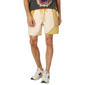 Diet Starts Monday Panel Shorts Yellow Multi LG